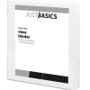 Just Basics® View 3-Ring Binder, 1/2" Round Rings, White, Pack Of 12
