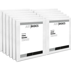 Just Basics® View 3-Ring Binder, 1/2