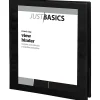 Just Basics® View 3-Ring Binder, 1/2" Round Rings, Black, Pack Of 12