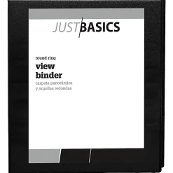 Just Basics® View 3-Ring Binder, 1/2