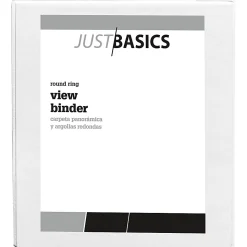 Just Basics® View 3-Ring Binder, 1