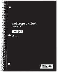 Just Basics® Wirebound Notebook, 8