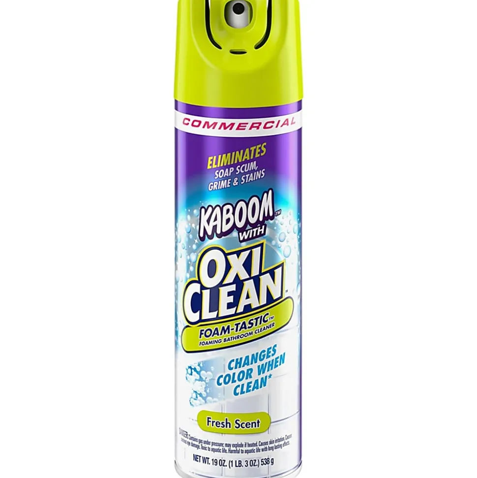 Kaboom Foam-Tastic Bathroom Cleaner - For Multi Surface - Ready-To-Use - 19 oz (1.19 lb) - Fresh Scent - Clear - 8/Carton - 5703700071CT