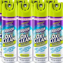 Kaboom Foam-Tastic Bathroom Cleaner - For Multi Surface - Ready-To-Use - 19 oz (1.19 lb) - Fresh Scent - Clear - 8/Carton - 5703700071CT