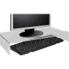 Kantek Acrylic Monitor Stand with Keyboard Storage - Up to 19" Screen Support - 50 lb Load Capacity - AMS300