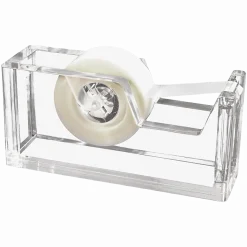 Kantek Acrylic Tape Dispenser, 2" x 3" x 6", Clear