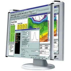 Kantek Lcd Monitor Magnifier 17in, Magnifying Area 14.50"W x 12.38"L, Overall Size 12.9"H x 7"W x