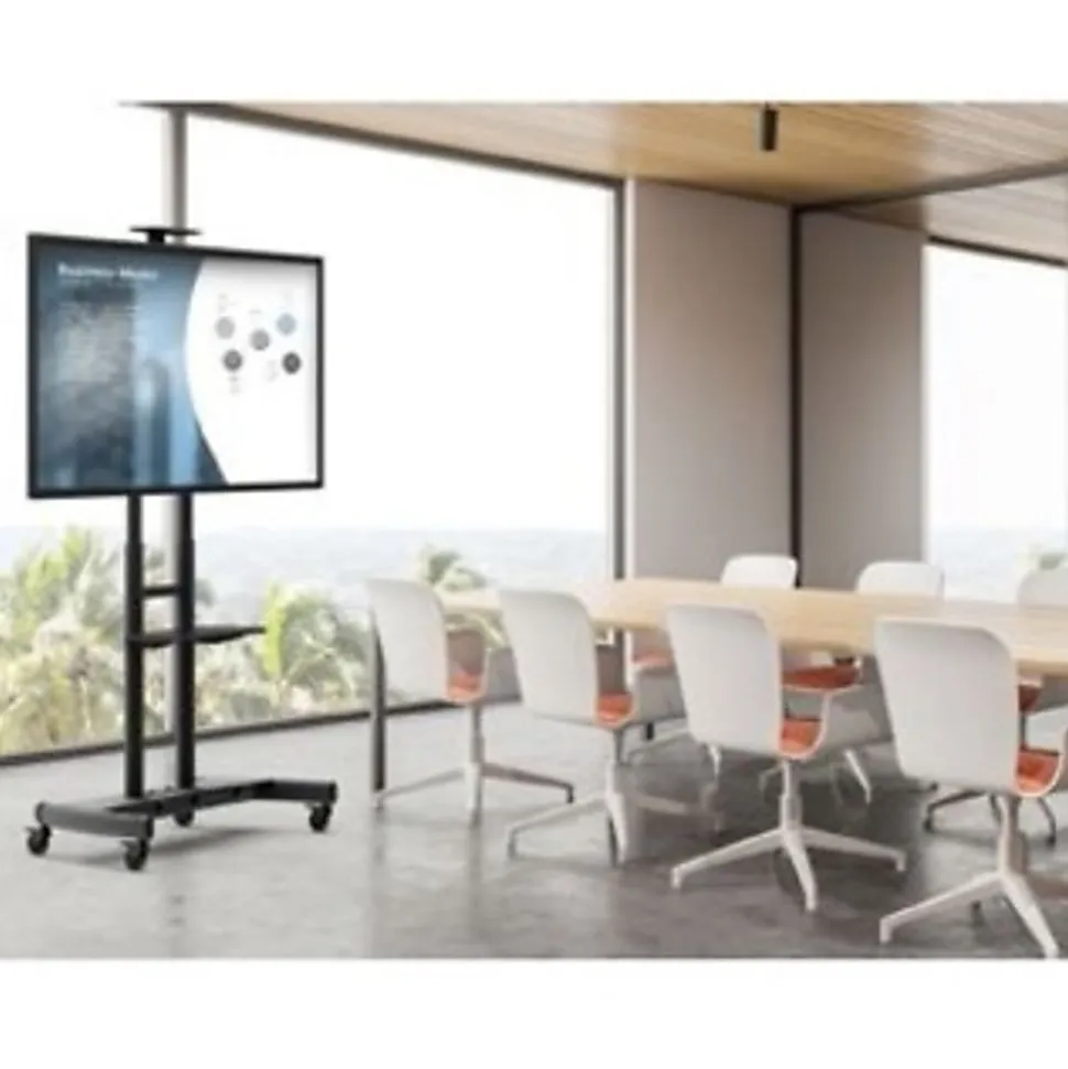 Kanto MTM86PL Rolling TV Cart - 200 lb Load Capacity - 4 Casters - 3" Caster Size - Solid Steel, Steel, Plastic