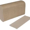 Karat Natural Multifold Paper Towels, 9-1/2" x 9-1/2", Brown, Pack Of 333 Towels, 12 Packs