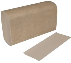 Karat Natural Multifold Paper Towels, 9-1/2" x 9-1/2", Brown, Pack Of 333 Towels, 12 Packs