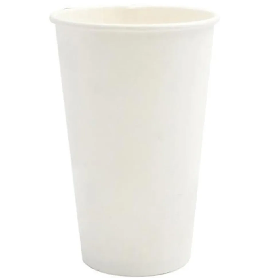 Karat Paper Hot Coffee Cups, 16 Oz, White, Pack Of 1,000 Cups