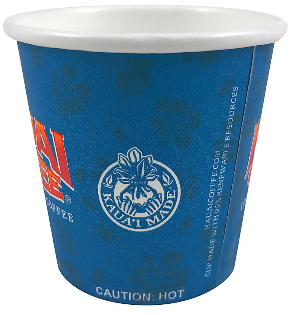 Kauai Coffee Cups, 12 Oz, Blue, Pack Of 500