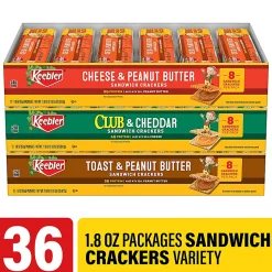 Keebler Cracker Variety Pack, Box Of 36 Packages