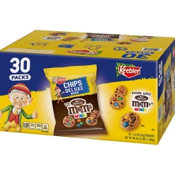 Keebler M&M Cookie Packs, 1.6 Oz, Box Of 30