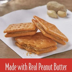 Keebler Sandwich Crackers, Single Serve Snack Crackers, Office and Kids Snacks, Big Snack Pack, Cheese and Peanut Butter, 21.6oz Tray (12 Packs)