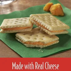 Keebler Sandwich Crackers, Single Serve Snack Crackers, Office and Kids Snacks, Club and Cheddar, 21.6oz Tray (12 Packs)