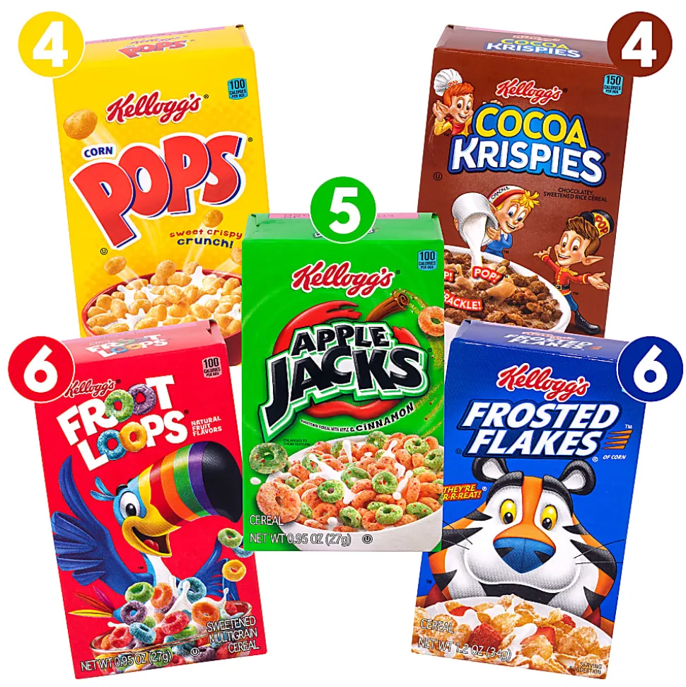 Kellogg's Cereal Assortment Pack, Pack Of 25 Cereal Boxes