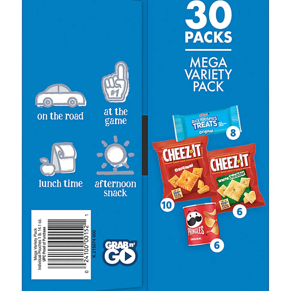 Kellogg's Keebler Mega Variety Pack, 30 Bags Per Box, 30.1 Oz