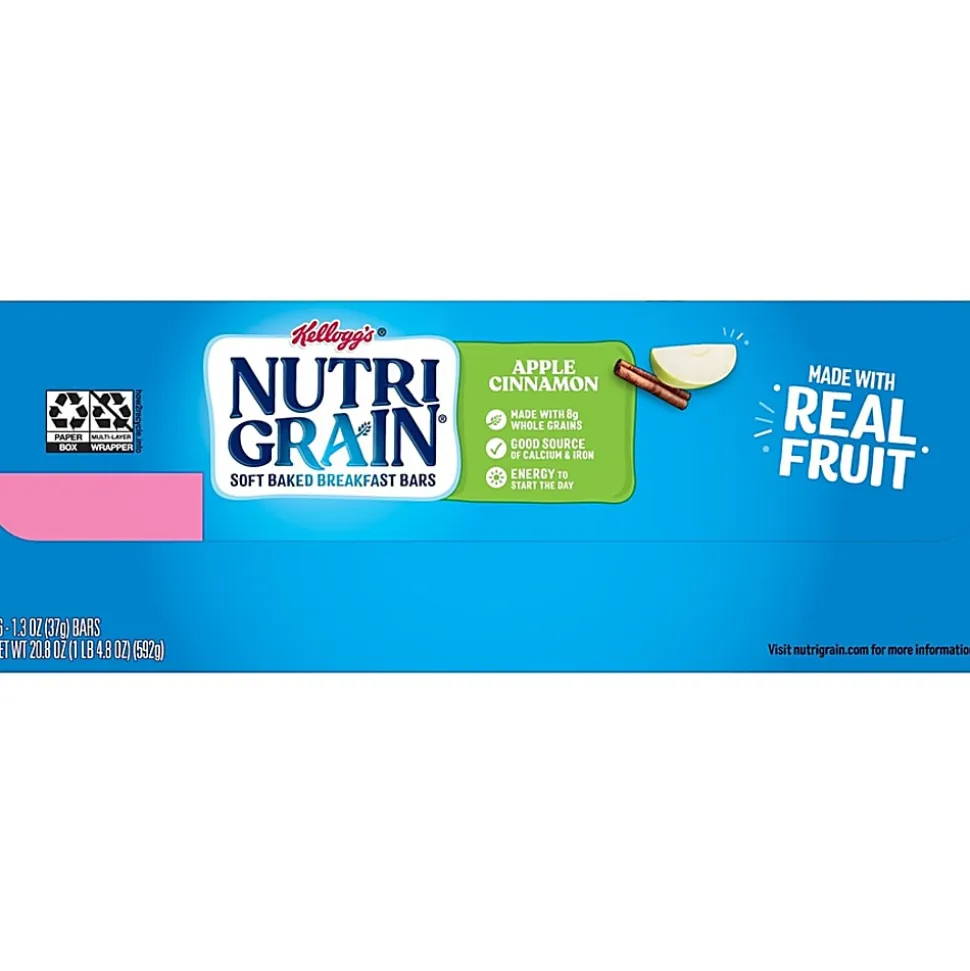 Kellogg's® Nutri-Grain Bars, Apple Cinnamon, 1.3 Oz, Box Of 16