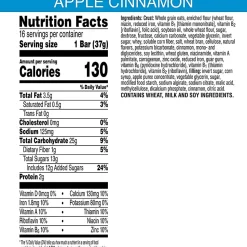 Kellogg's® Nutri-Grain Bars, Apple Cinnamon, 1.3 Oz, Box Of 16