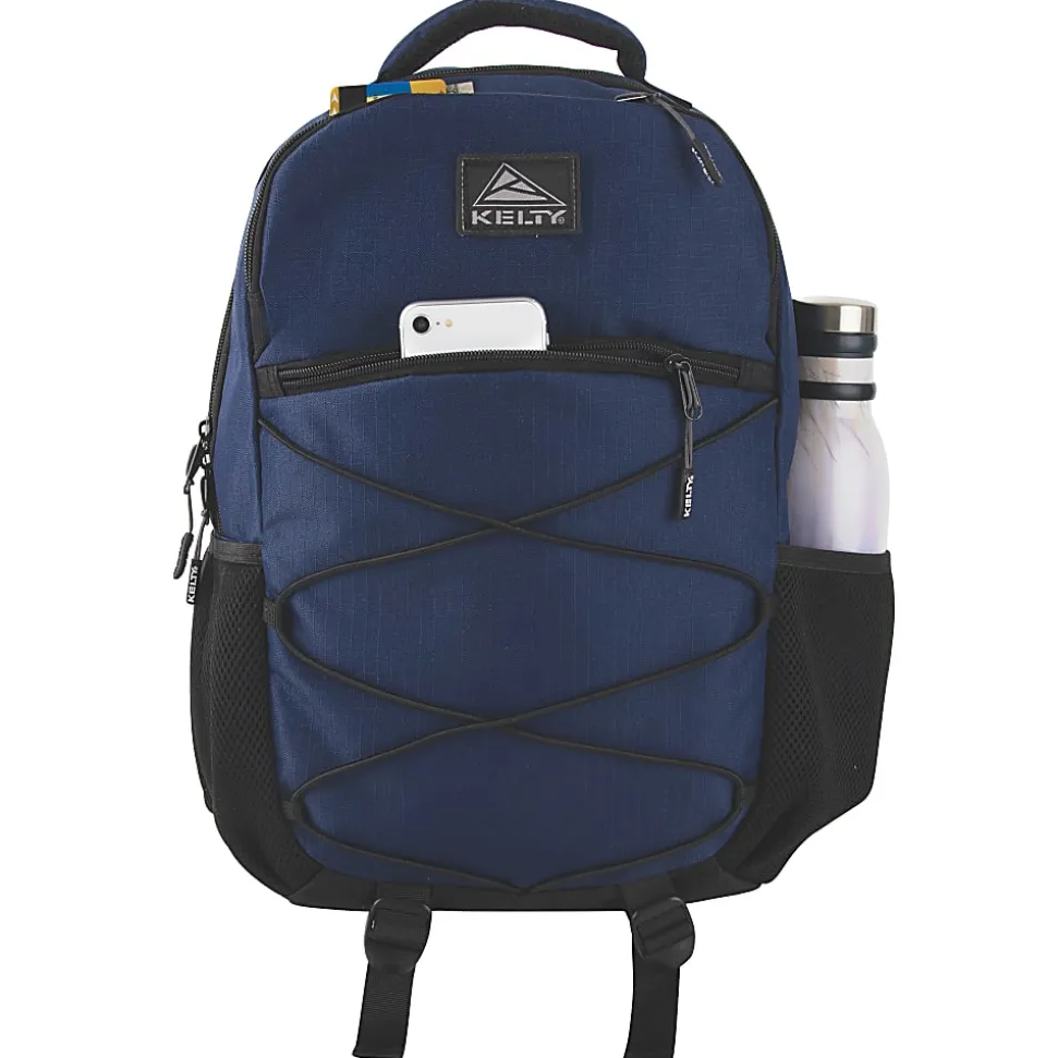 Kelty Bungee Backpack With 17" Laptop Sleeve, Navy