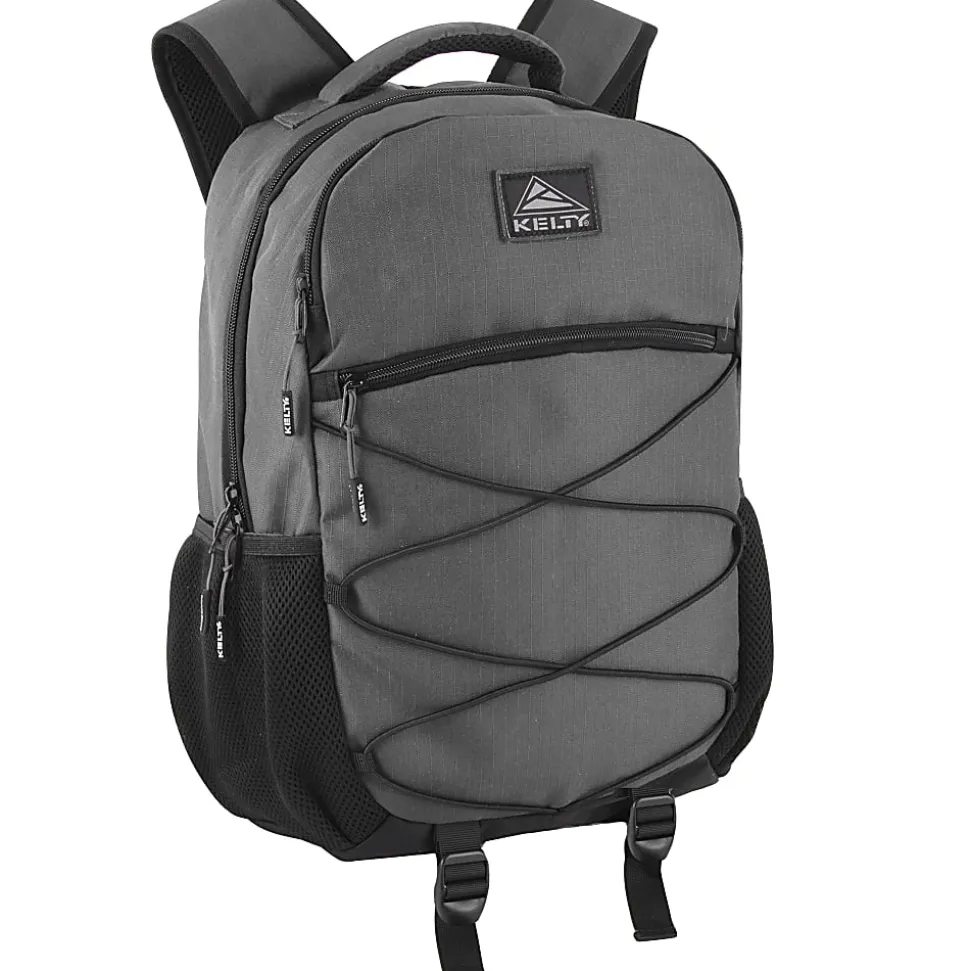 Kelty Deluxe Bungee Backpack With 17" Laptop Pocket, Gray