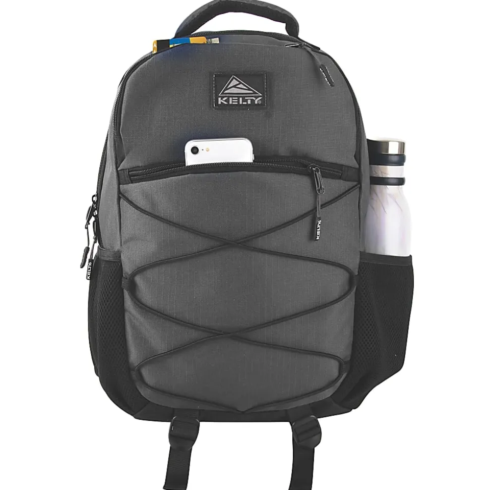 Kelty Deluxe Bungee Backpack With 17" Laptop Pocket, Gray