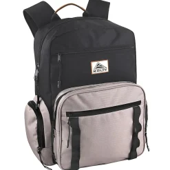 Kelty Deluxe Ripstop Backpack With 17" Laptop Sleeve, Black/Tan