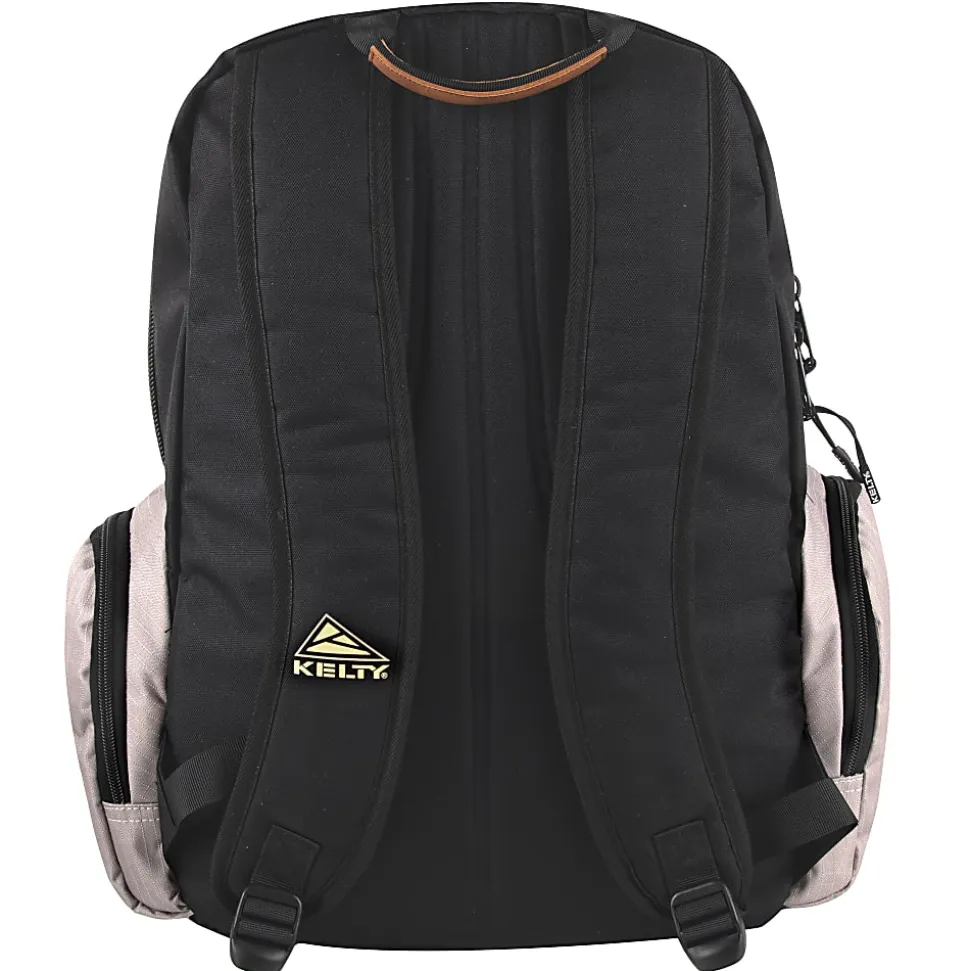 Kelty Deluxe Ripstop Backpack With 17" Laptop Sleeve, Black/Tan