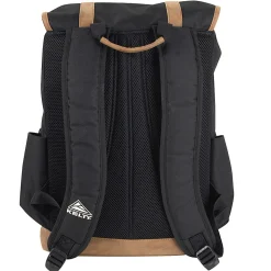 Kelty Drawstring Backpack With 17” Laptop Pocket, Black