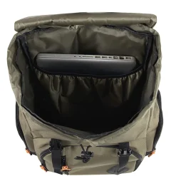 KELTY FLAP TOP BACKPACK WITH LAPTOP SLEEVE IN MAIN COMPARTMENT - Green