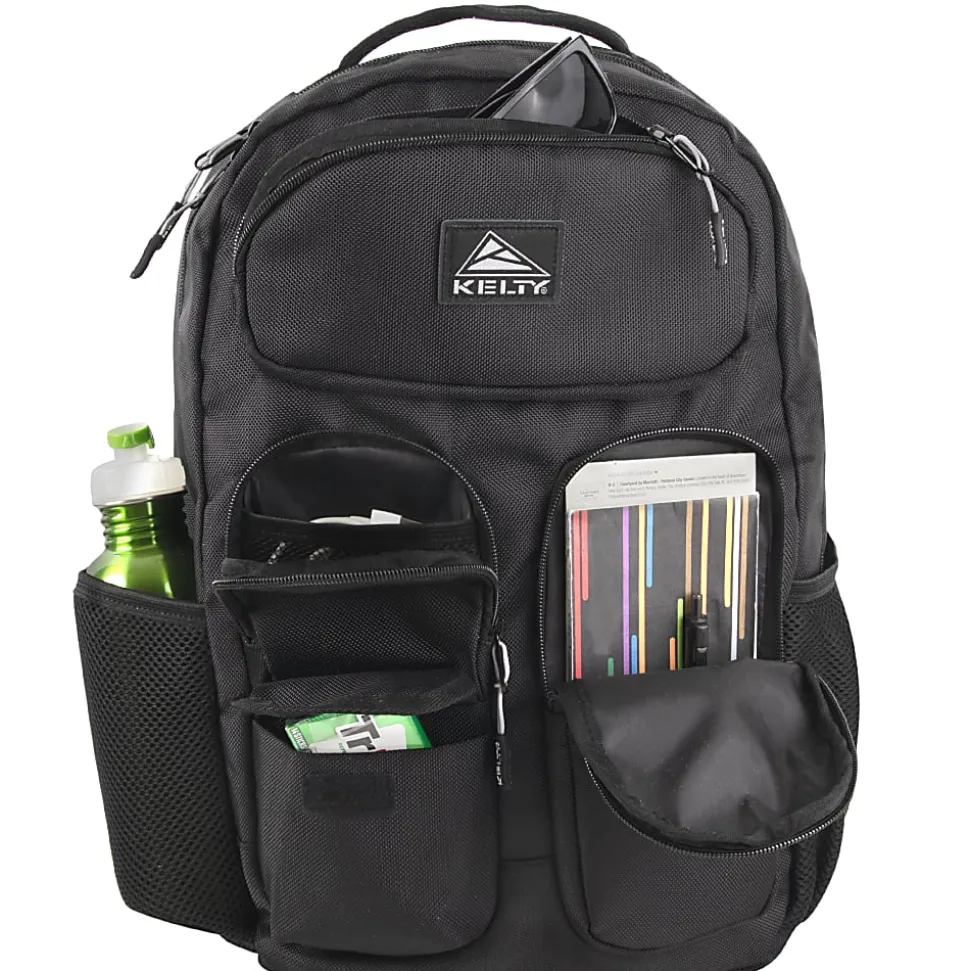Kelty 4369 Multi-Pocket Backpack With 17" Laptop Sleeve, Black, Total Qty 1
