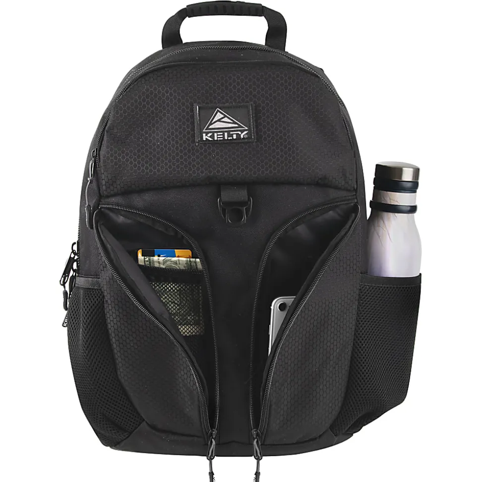 Kelty Multi-Pocket Tech Backpack With 17" Laptop Sleeve, Black