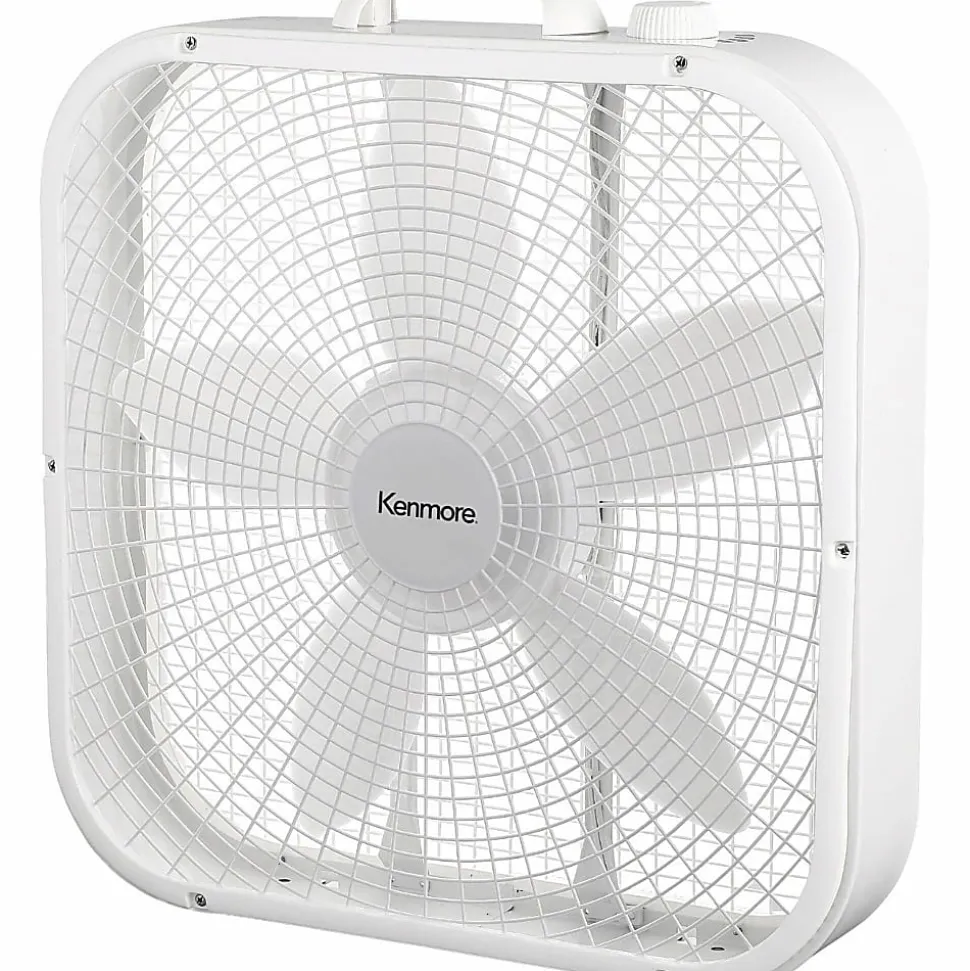 Kenmore Box Floor Fan - 3 Speed - White