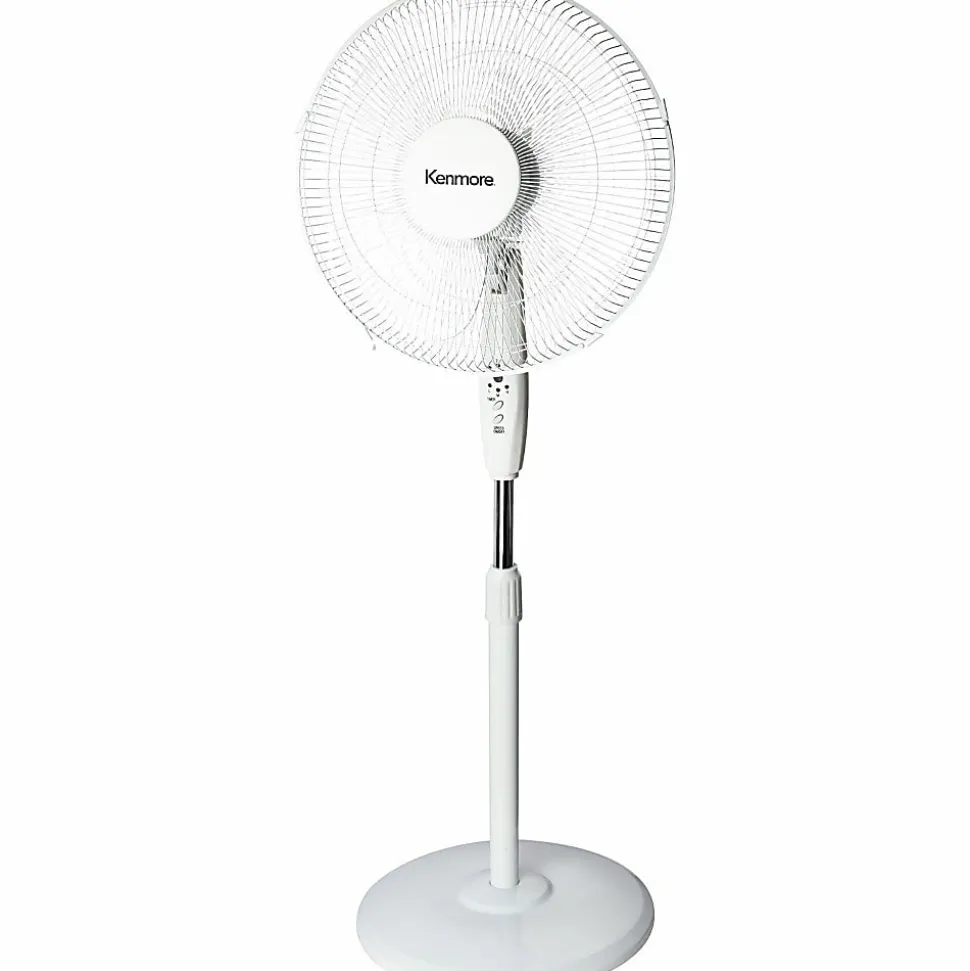 Kenmore 12" Pedestal Fan - 3 Speed - White