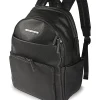 Kenneth Cole Marley Faux Leather Double Compartment Women’s Backpack, 16-1/4”H x 12-1/2”W x 6-3/4”D, Black