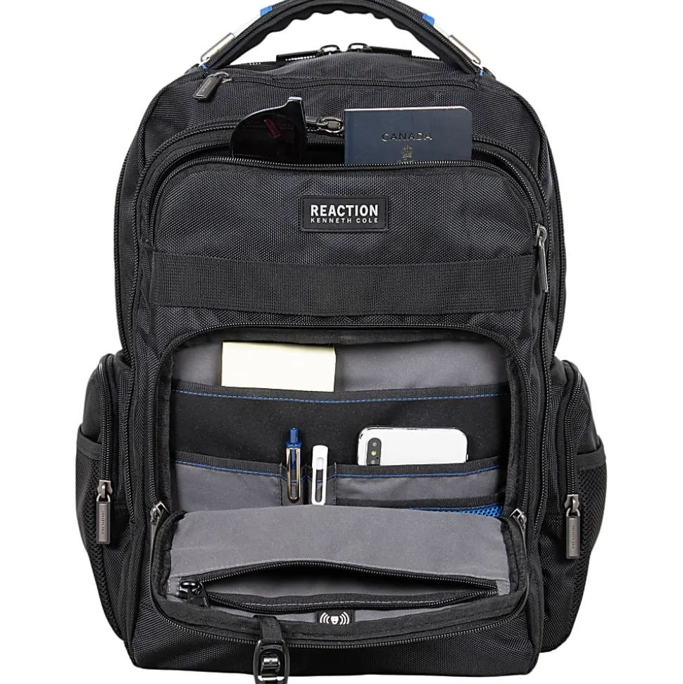 Kenneth Cole Reaction Backpack For 17" Laptops, Black