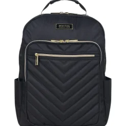 Kenneth Cole Reaction Chevron Quilted Laptop Backpack, Black