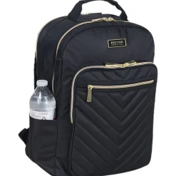 Kenneth Cole Reaction Chevron Quilted Laptop Backpack, Black