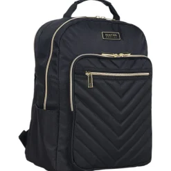 Kenneth Cole Reaction Chevron Quilted Laptop Backpack, Black
