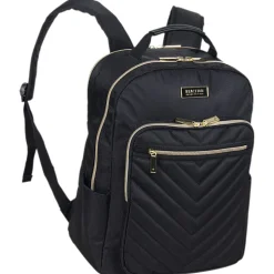 Kenneth Cole Reaction Chevron Quilted Laptop Backpack, Black