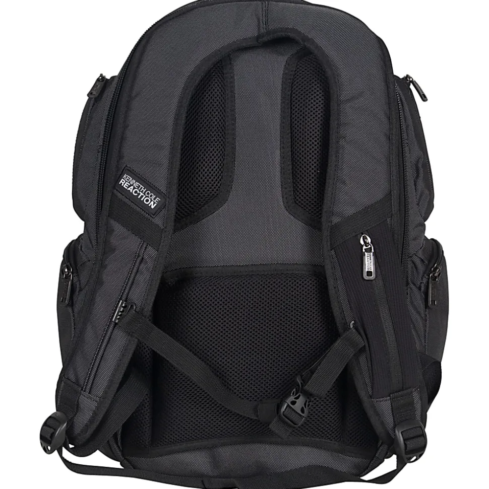 Kenneth Cole Reaction Laptop Backpack, Black/Silver