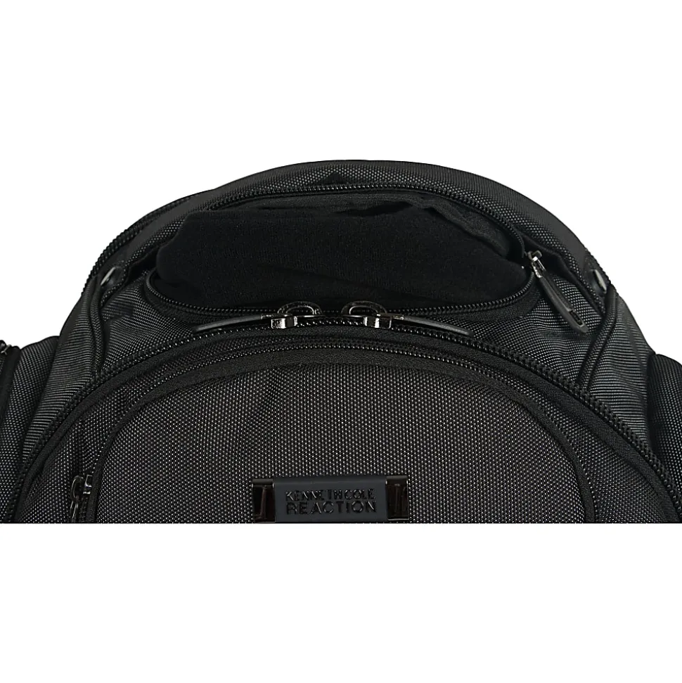 Kenneth Cole Reaction Laptop Backpack, Black/Silver