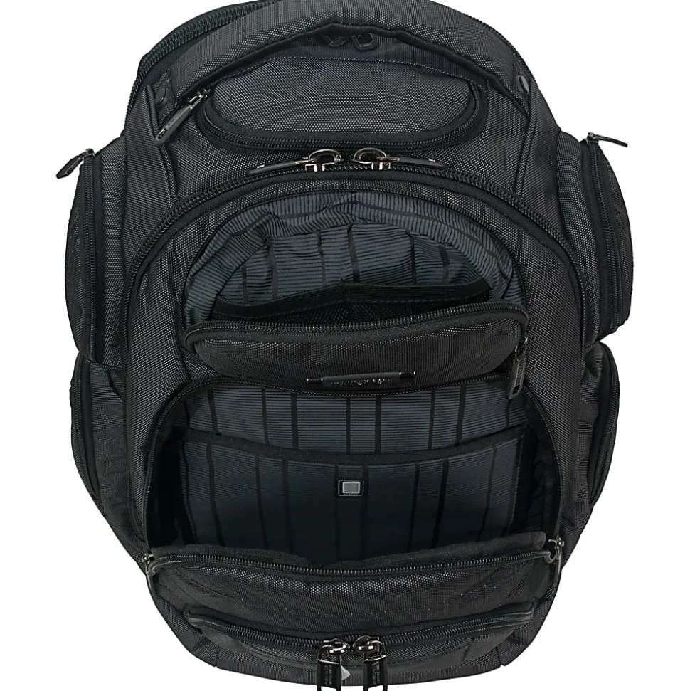 Kenneth Cole Reaction Laptop Backpack, Black/Silver