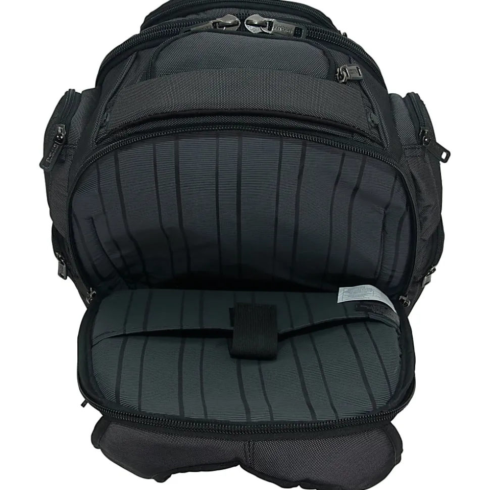 Kenneth Cole Reaction Laptop Backpack, Black/Silver
