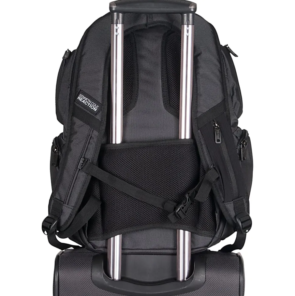 Kenneth Cole Reaction Laptop Backpack, Black/Silver
