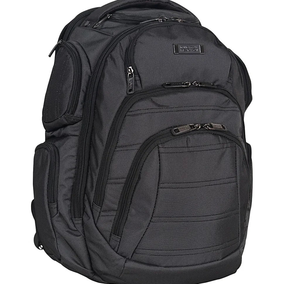Kenneth Cole Reaction Laptop Backpack, Black/Silver