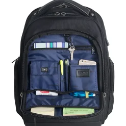 Kenneth Cole Reaction R-Tech Laptop Backpack with USB Charging, Black