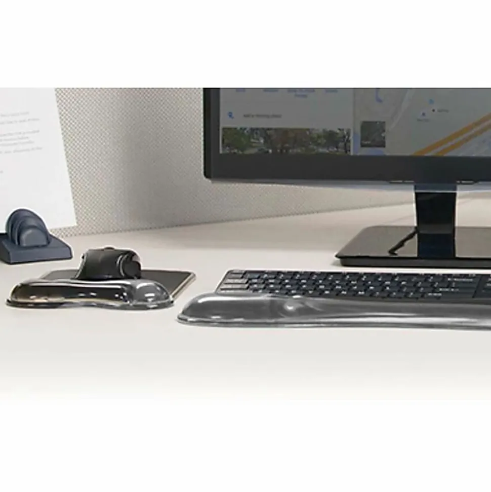 Kensington Duo Gel Mouse Wrist Rest Wave - 1 Each
