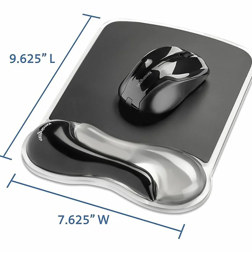 Kensington Duo Gel Mouse Wrist Rest Wave - 1 Each